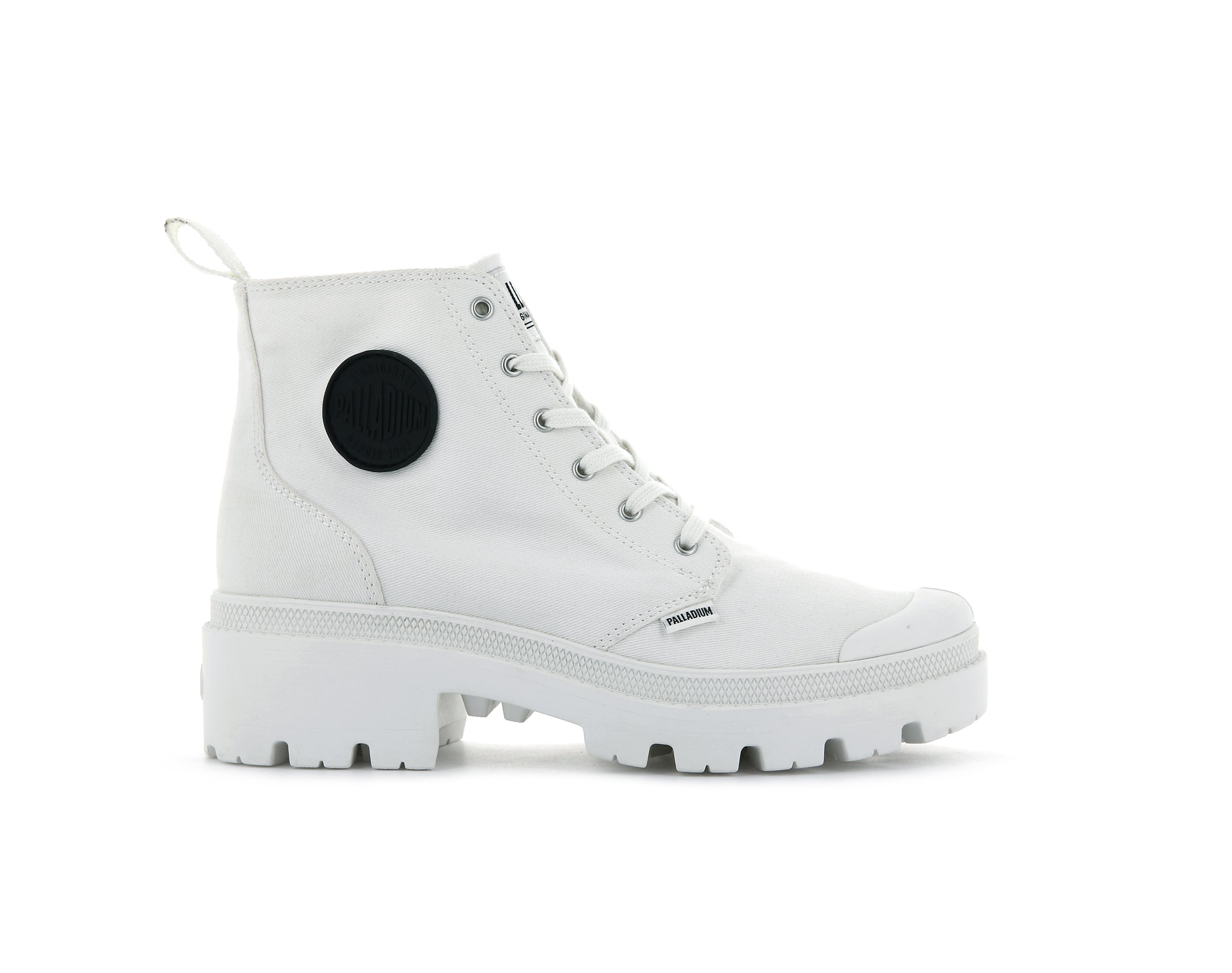 パラディウム Palladium Pallabase Twill レディース ブーツ Star White パラディウム PALLADIUM PALLABASE ARMY R （BLACK） -ファッション