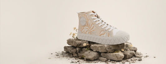 Floral Details in Streetwear: Softening Classic Chukka Boot Style
