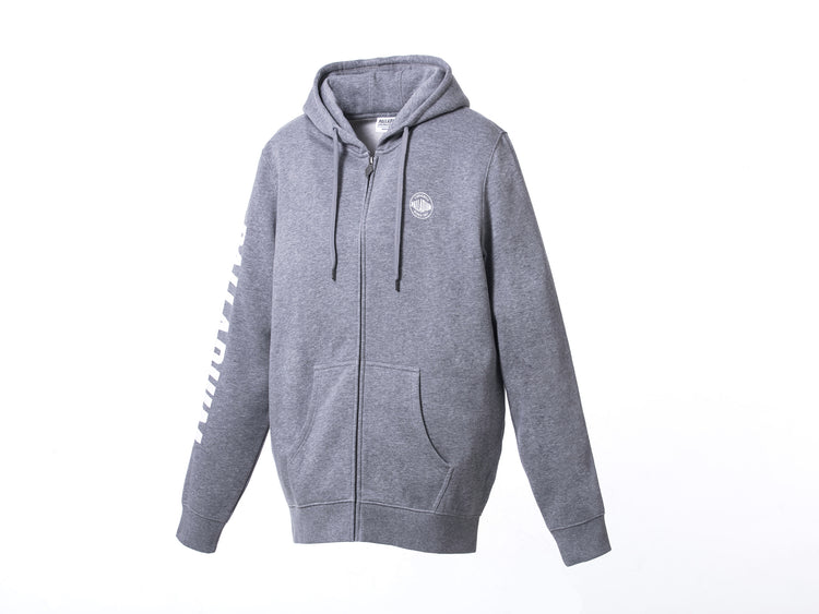 102419-004 | CORE LOGO ZIP UP HOODY PS | DARK HEATHER GREY