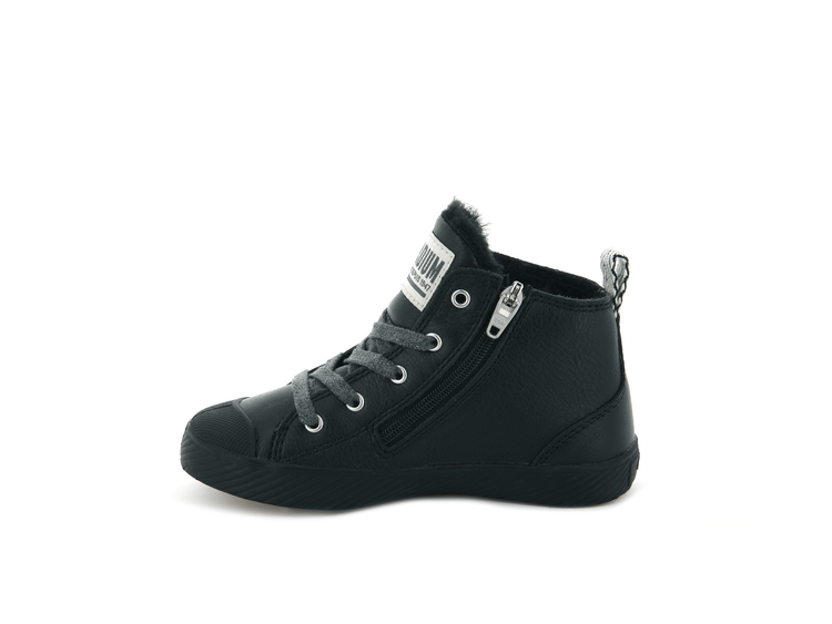 56027-010-M | PALLAPHOENIX MID WL LEATHER | BLACK/BLACK