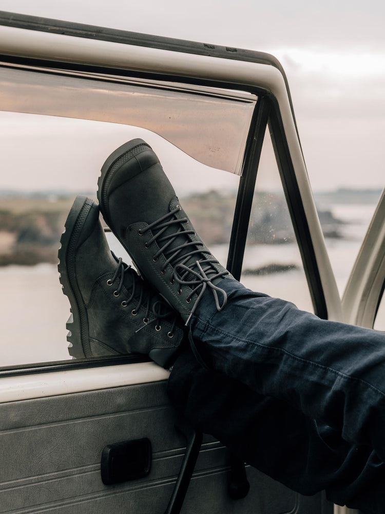 Stivali Pampa Sport Palladium Unisex - In Pelle Impermeabile, Suola Gomma, Altezza Caviglia - Foto 10