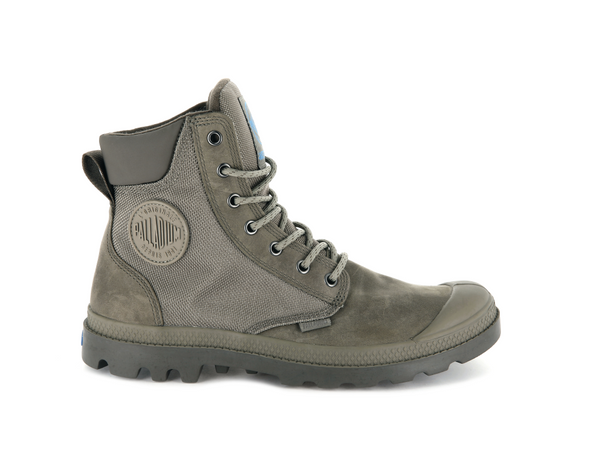Palladium Pampa Sport Cuff WPN Waterproof Mens Gray Size 10 M US 43 EU 73234-031 Palladium Mens PAMPA SPORT CUFF WPS Boots Dark Shadow Size  main image 4