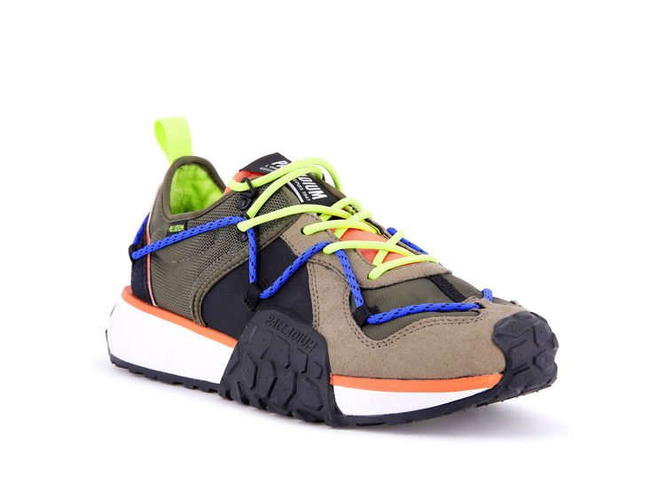 77997-335-M | TROOP RUNNER LACE IT | OLIVE NIGHT / FIRECRACKER