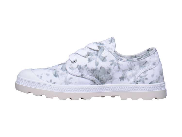 93315-122-M | PAMPA OXFORD LP | WHITE/MOONBEAM/FLORAL PRINT