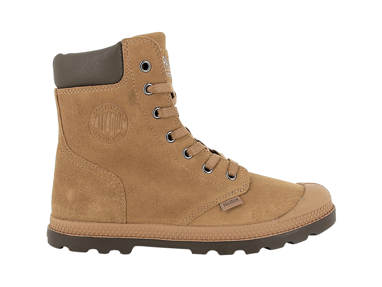 95552-234-M | WOMENS PAMPA HI KNIT LP SUE | BROWN SUGAR/SLATE BLACK