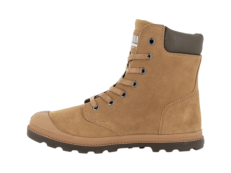 95552-234-M | WOMENS PAMPA HI KNIT LP SUE | BROWN SUGAR/SLATE BLACK