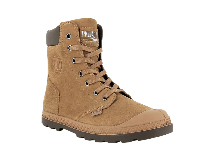 95552-234-M | WOMENS PAMPA HI KNIT LP SUE | BROWN SUGAR/SLATE BLACK