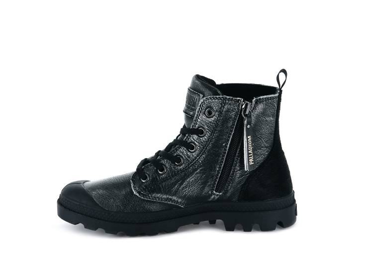 95983-019-M | PAMPA HI ZIP PONY | BLACK/SILVER