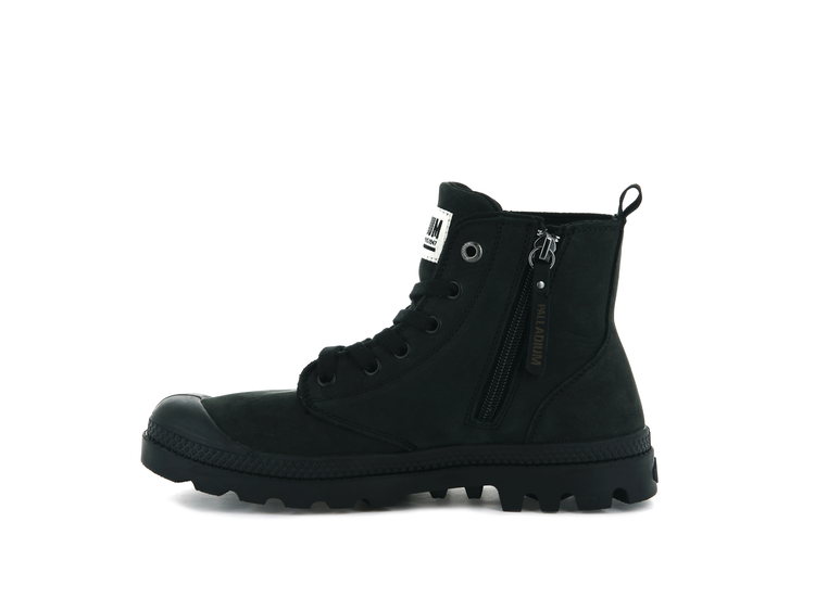 96440-008-M | PAMPA HI ZIP NUBUCK | BLACK