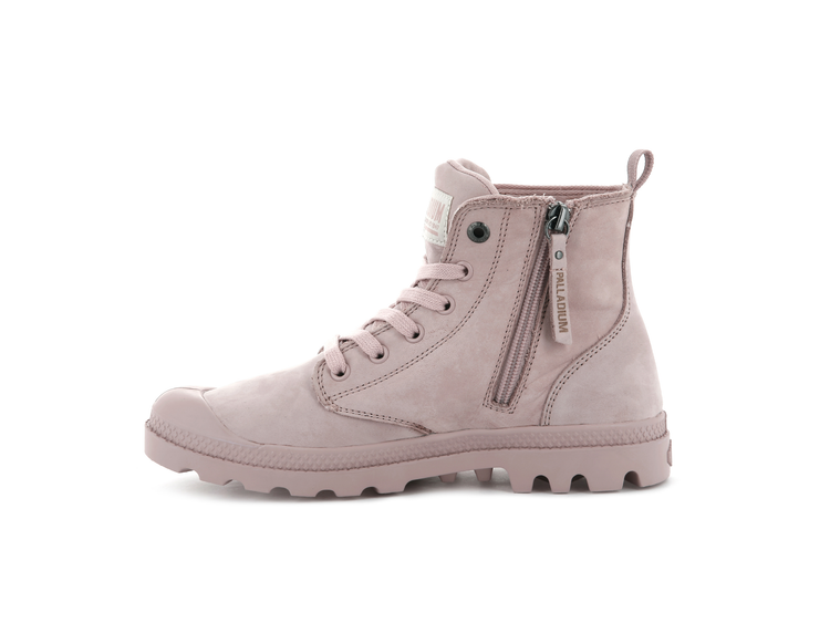 96440-613-M | PAMPA HI ZIP NUBUCK | ROSE SMOKE