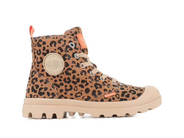 99519-974-M | PAMPA HI ZIP WL LEO | DEAR BROWN / BLACK