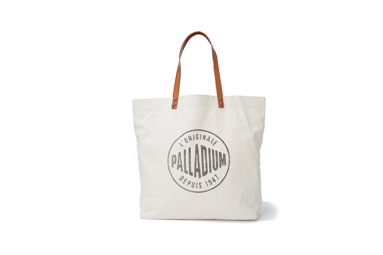 BG587-240 | ROUND LOGO TOTE BAG | IVORY