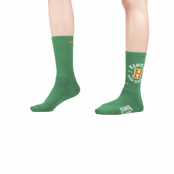 SX7448-003 | STRANGER THINGS HAWKINS SOCKS | VINTAGE GREEN